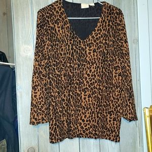 Cheetah Long Sleeve Blouse